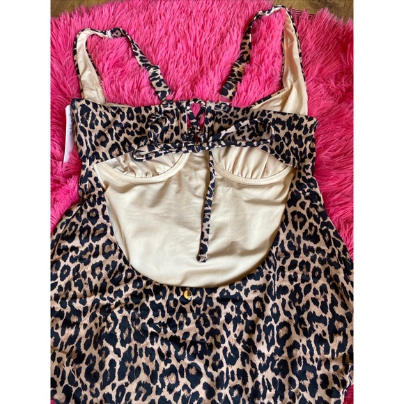 Victorias Secret One Piece Swimsuit Size XL‎ Cheetah Full Coverage - Picture 3 of 5